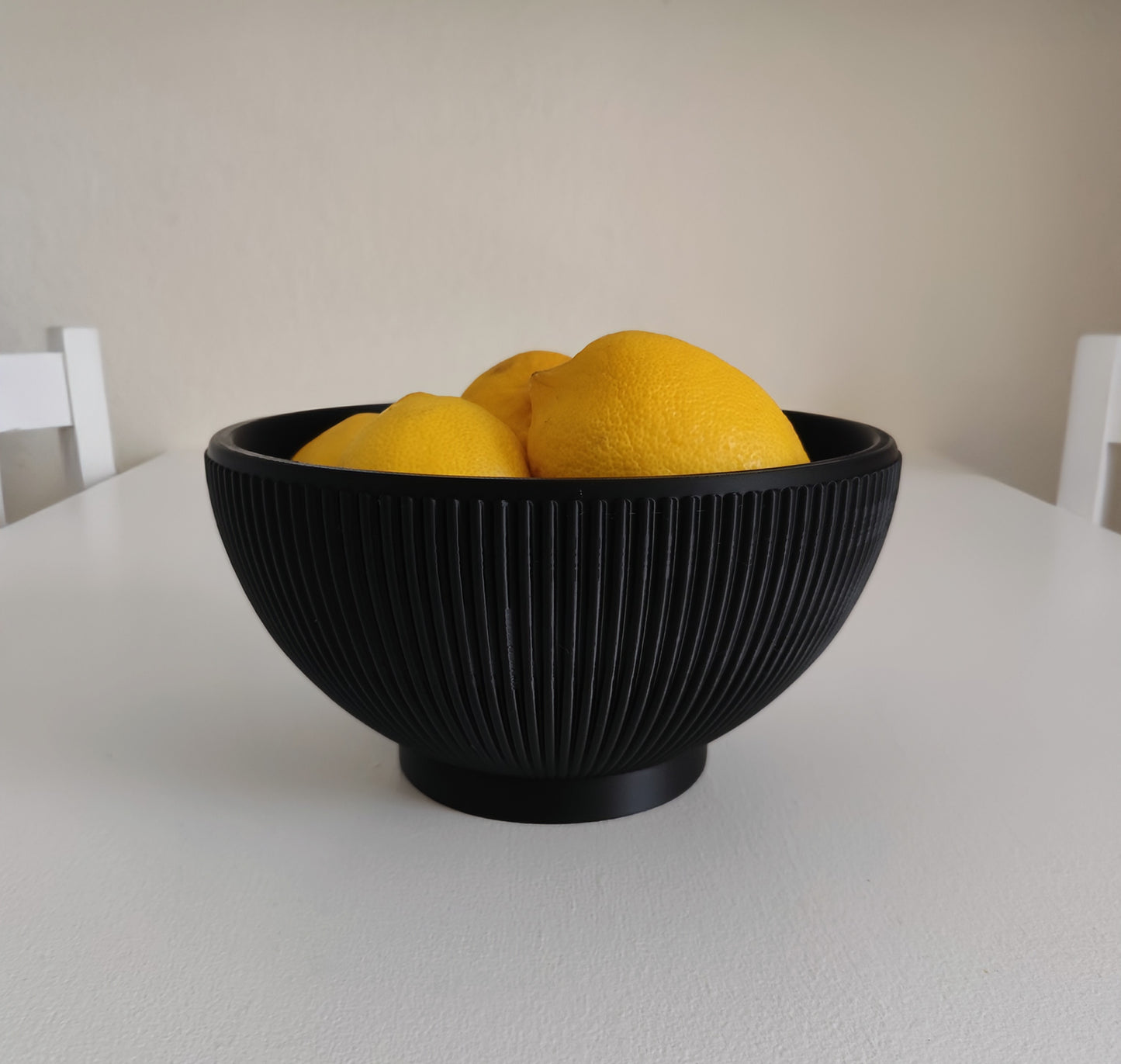 Bol Design Striée « Éclat de Citron »