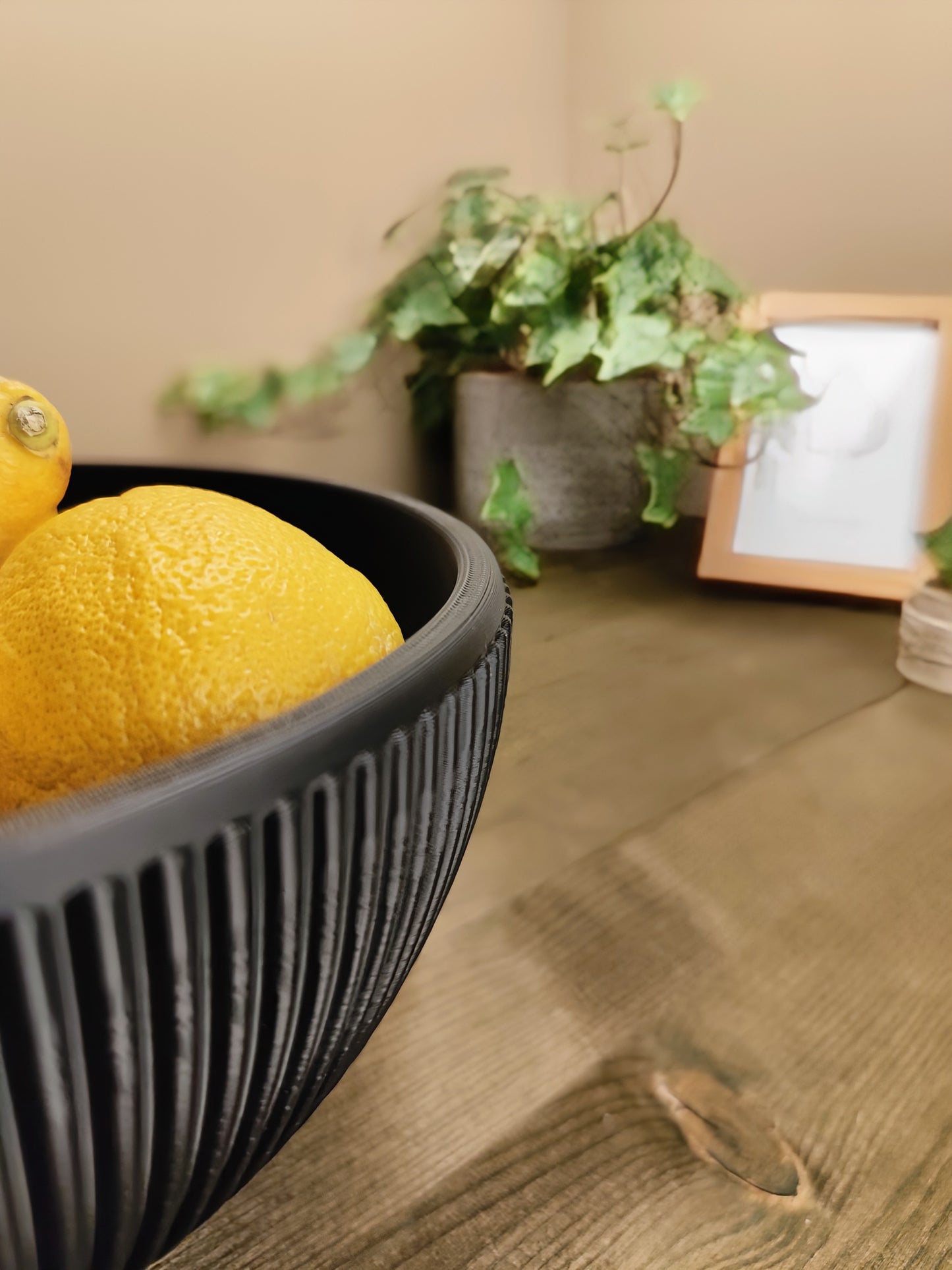Bol Design Striée « Éclat de Citron »