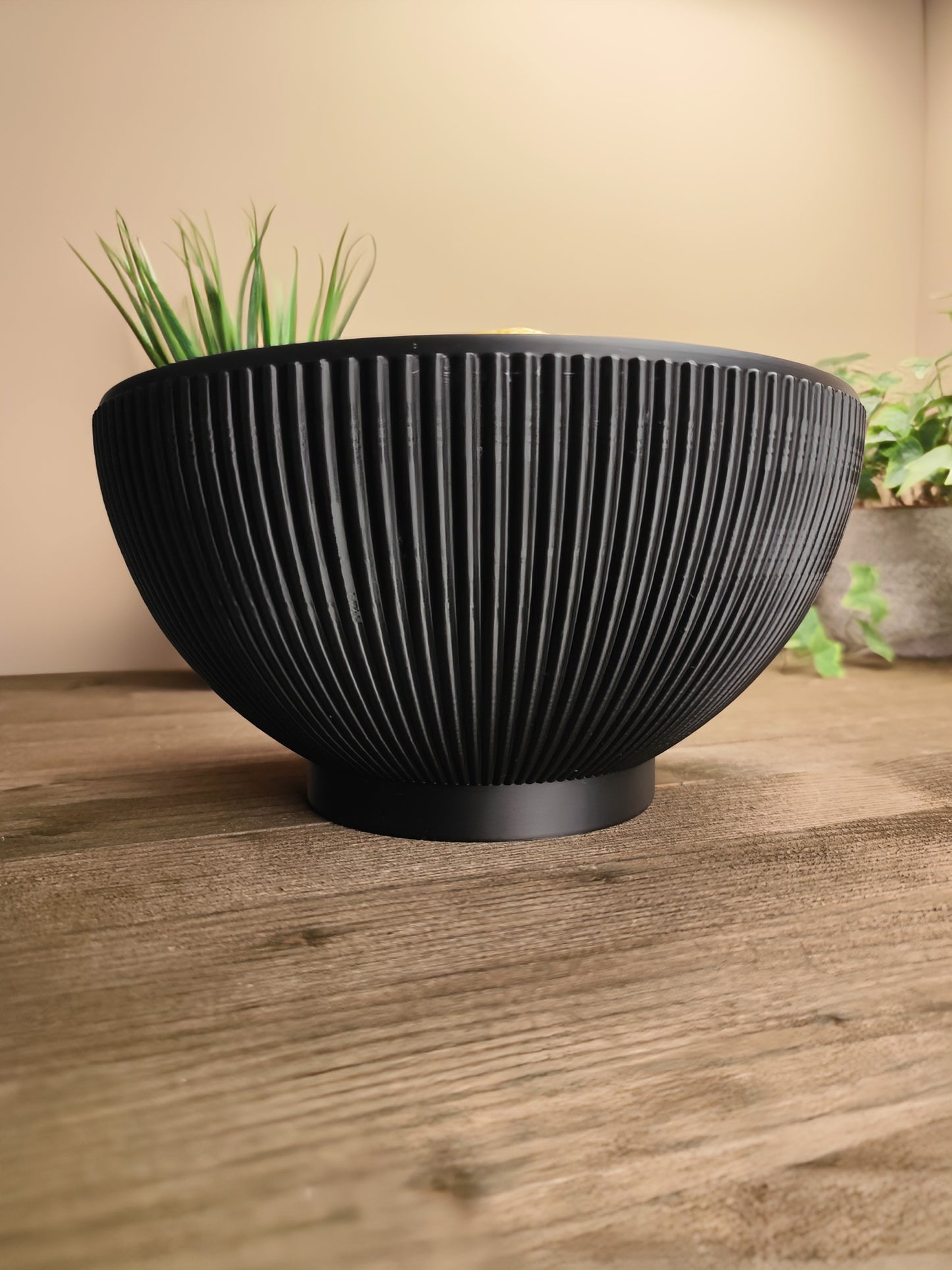 Bol Design Striée « Éclat de Citron »