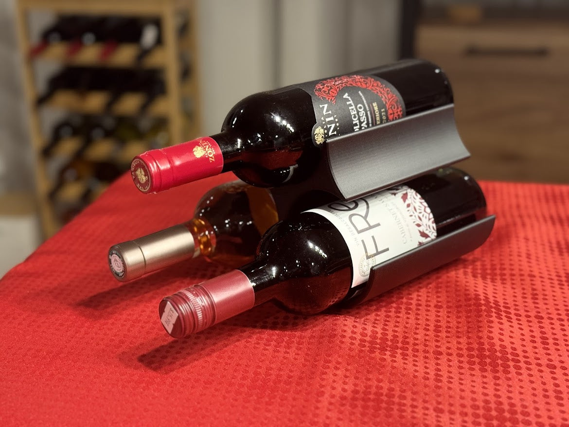Présentoir élégant à bouteilles de vin