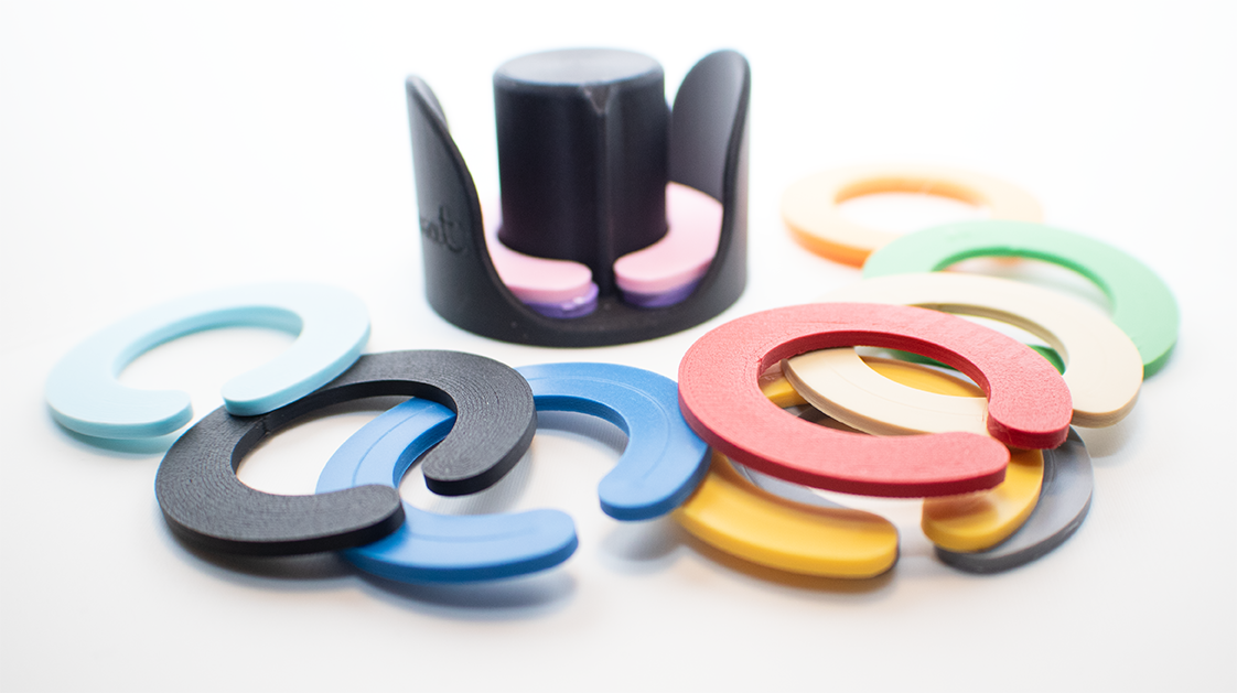 12 Repères à Verres Colorés avec Support