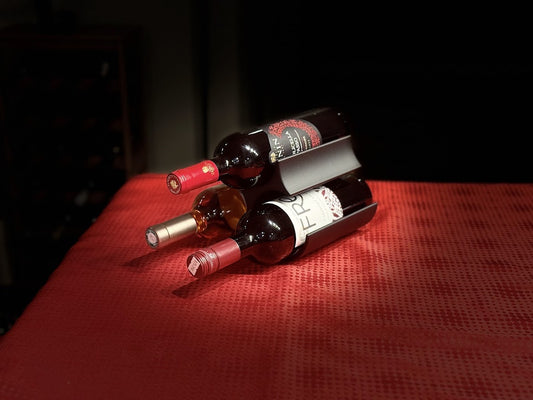Présentoir élégant à bouteilles de vin