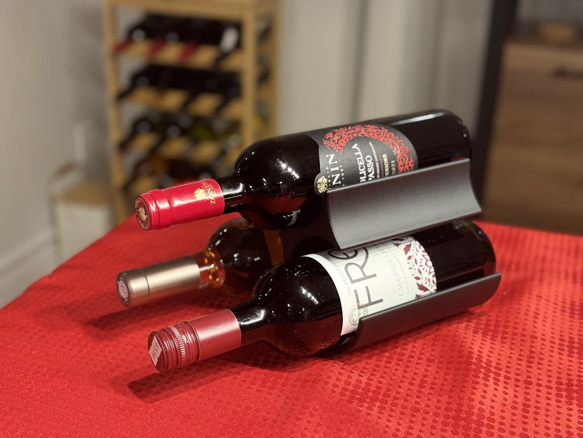 Présentoir élégant à bouteilles de vin