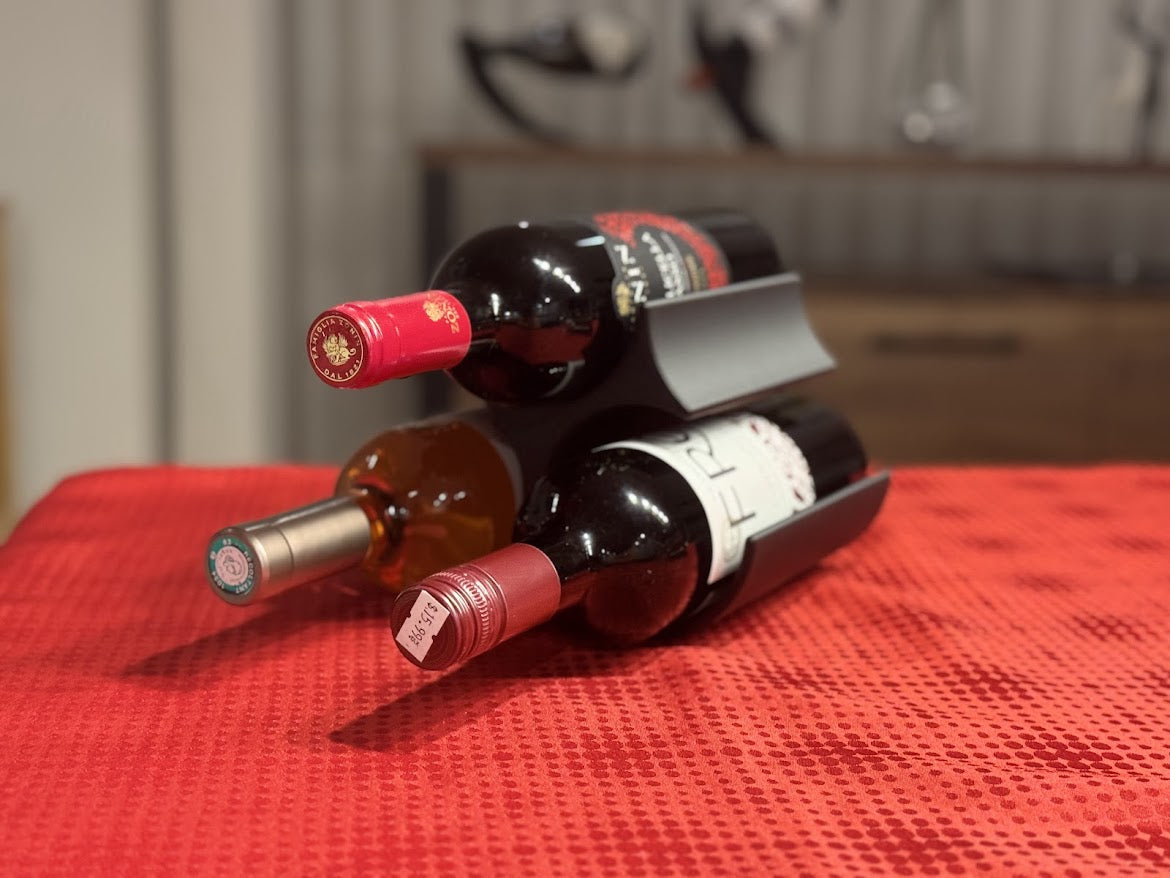 Présentoir élégant à bouteilles de vin