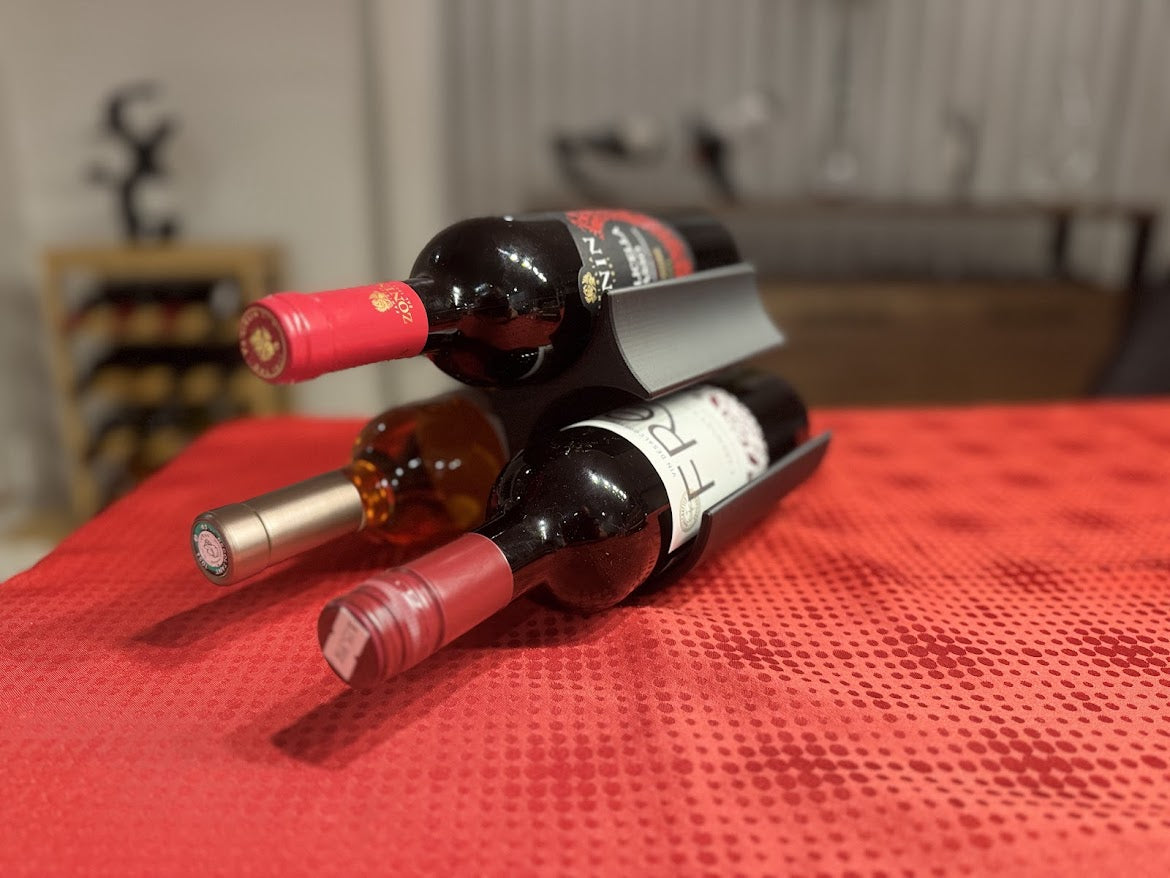Présentoir élégant à bouteilles de vin